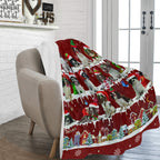 English Springer Spaniel Santa Paws fleece blanket image 2 of 4