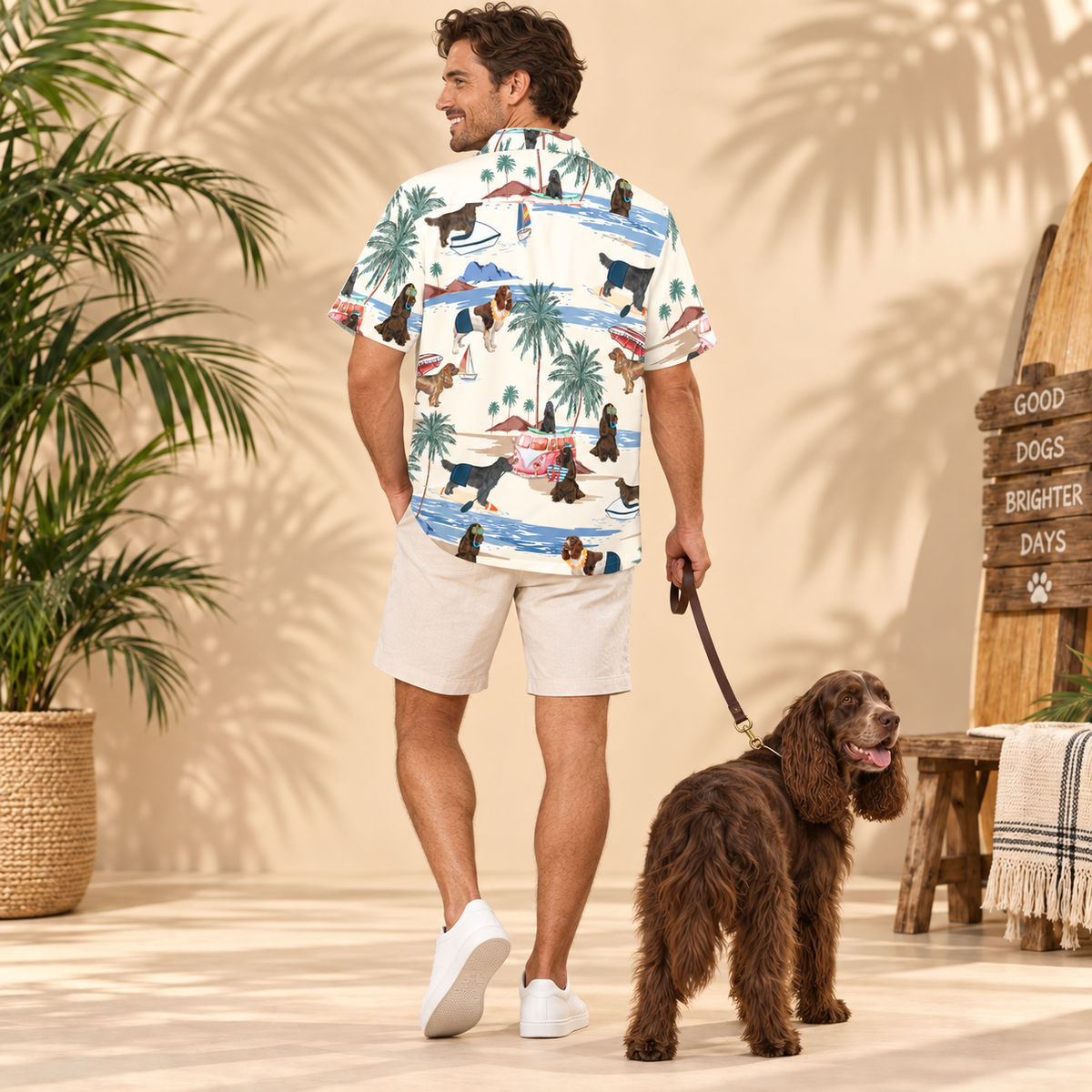 Field Spaniel Hawaiian Shirt