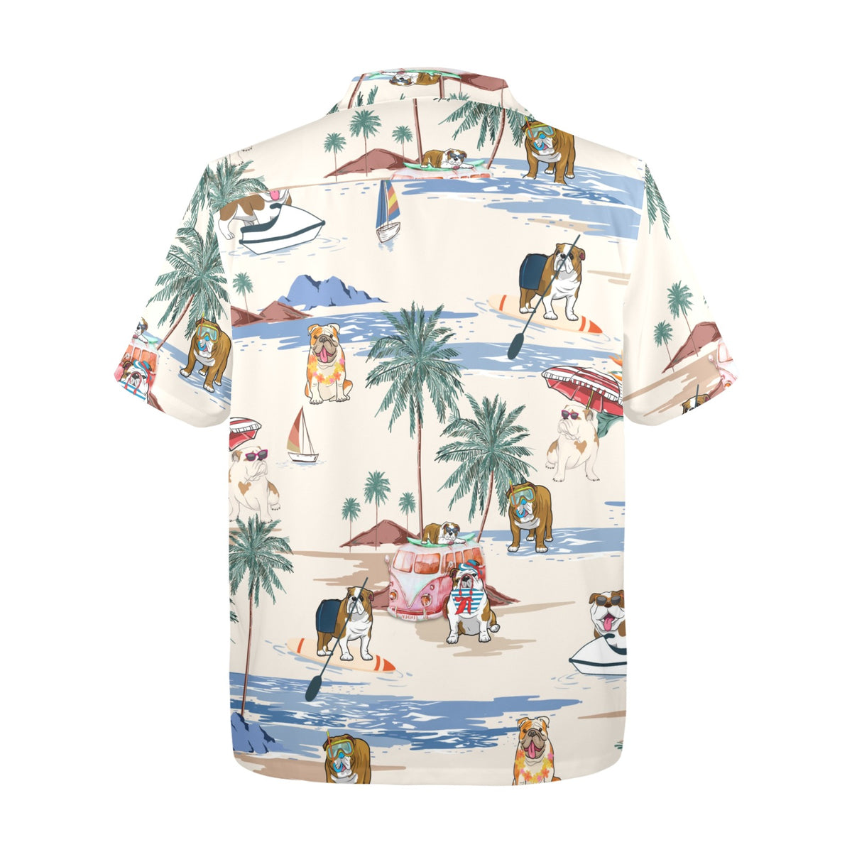 Tropical English Bulldog shirt for dog owners
