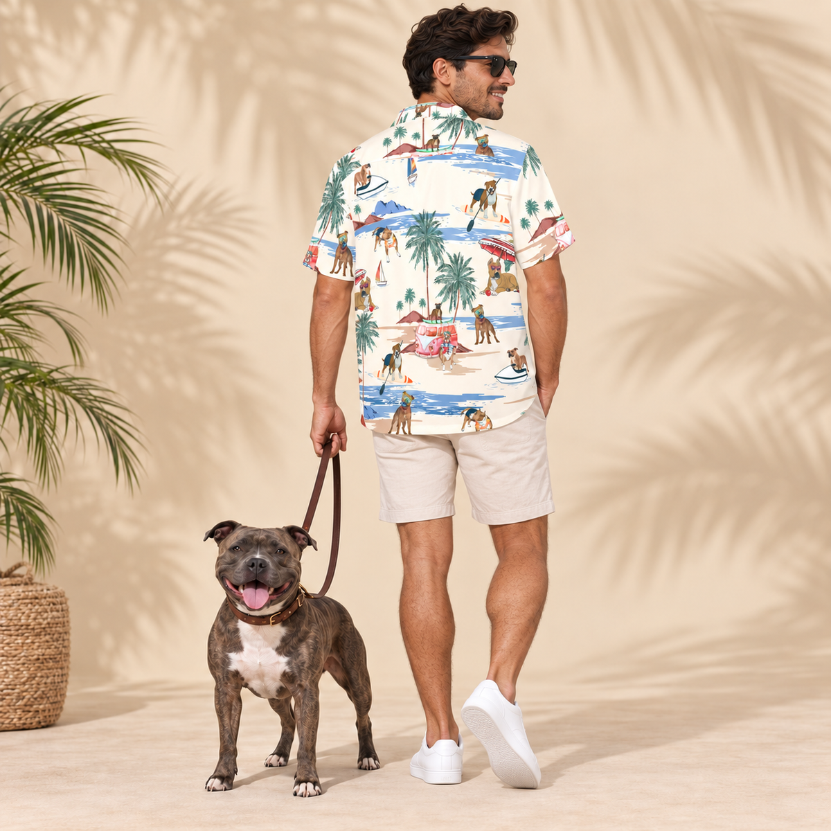 Staffordshire Bull Terrier Hawaiian Shirt