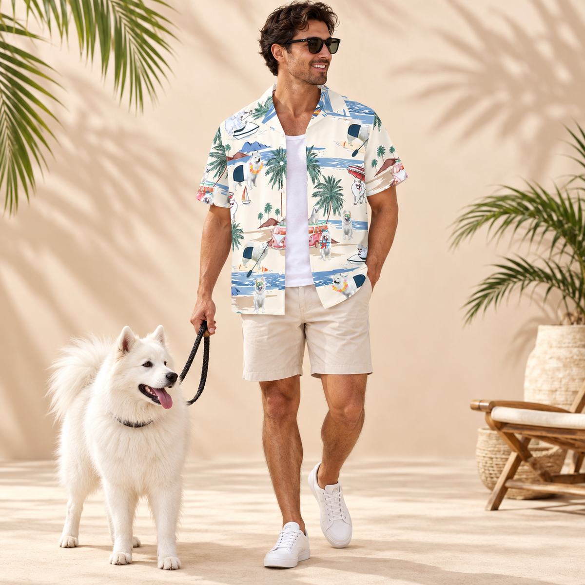 Canadian Eskimo Dog Hawaiian Shirt