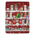 Aidi dog breed fleece blanket, product image 1 of 4