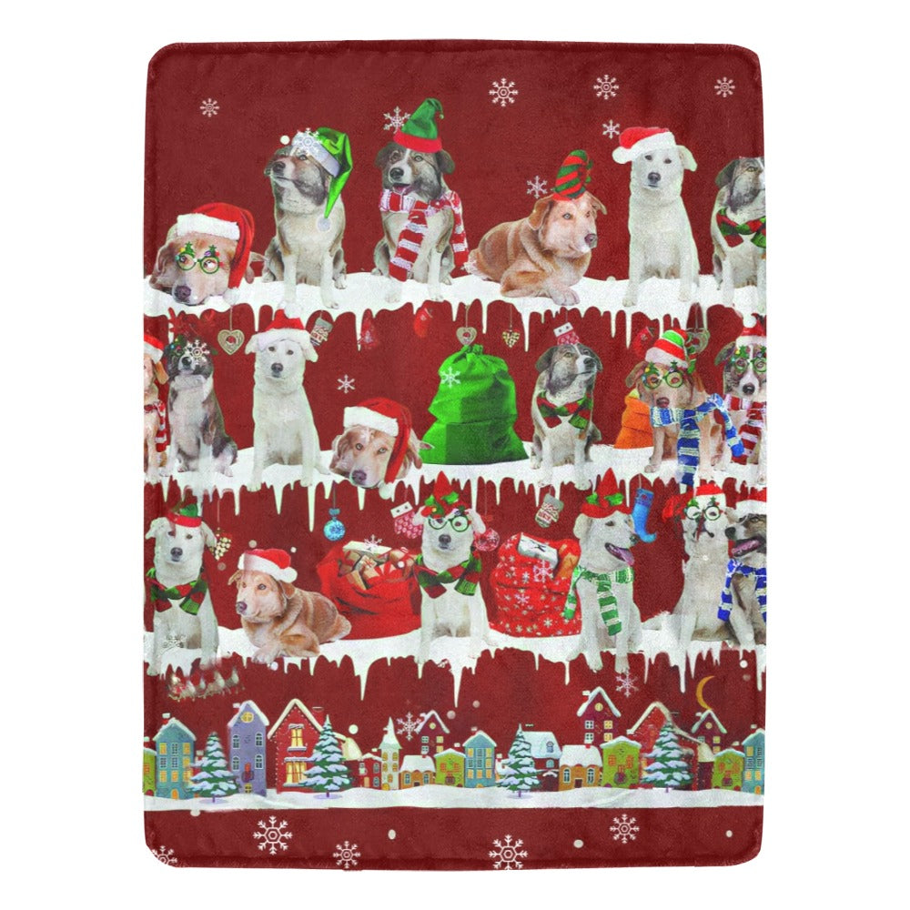 Aidi dog breed fleece blanket, product image 1 of 4