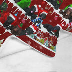 Curly-Coated Retriever Santa Paws fleece blanket image 4 of 4