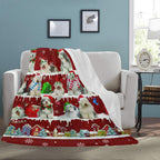 Old English Sheepdog fleece blanket, product image 3