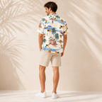 Men's Golden Retriever Hawaiian shirt – back view