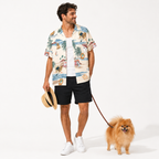 Men's Pomeranian Hawaiian shirt – front view