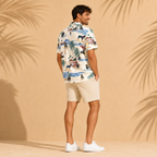 Men's Rottweiler Hawaiian shirt – back view