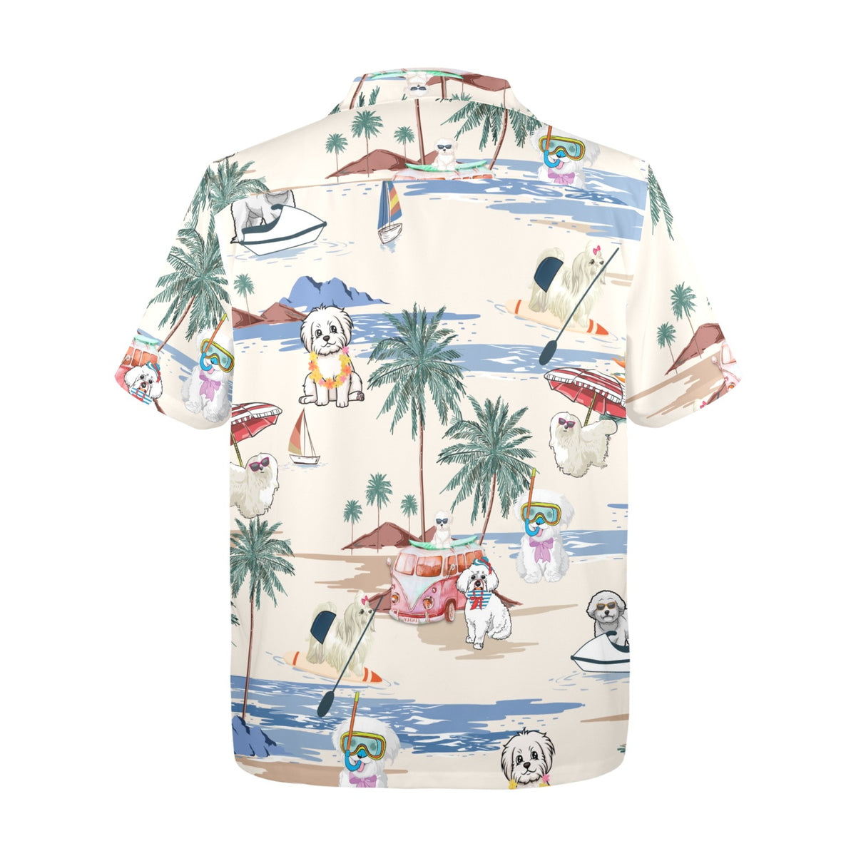 Cabana Club Maltese Hawaiian shirt