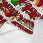 Borzoi Christmas fleece blanket, product image 4 of 4