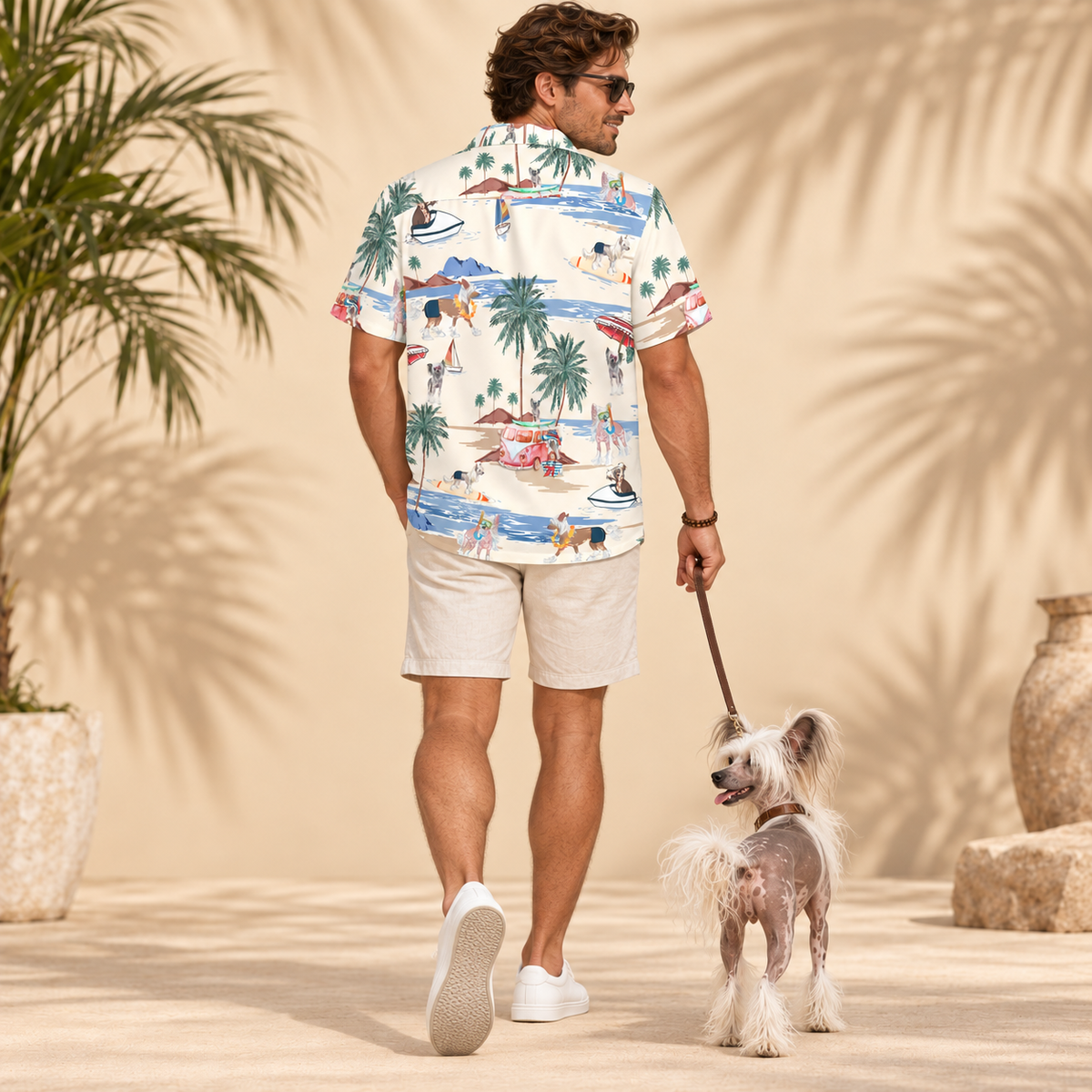 Chinese Crested Dog Hawaiian Shirt
