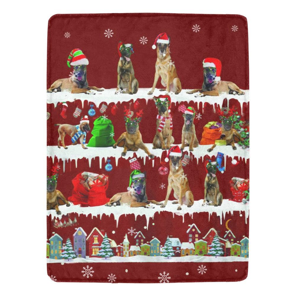 Belgian Malinois dog breed fleece blanket, product image 1 of 4