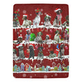German Shorthaired Pointer Santa Paws fleece blanket image 1 of 4
