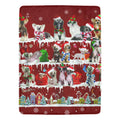 Chinese Crested Dog Santa Paws fleece blanket image 1 of 4