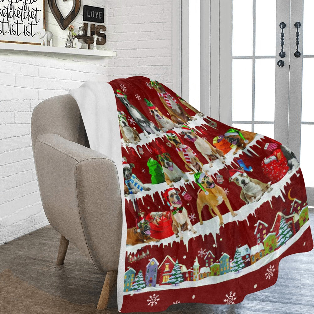 American Staffordshire Terrier fleece blanket, product image 2 of 4