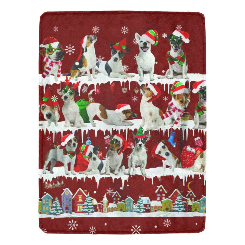 Jack Russell Terrier fleece blanket, product image 1