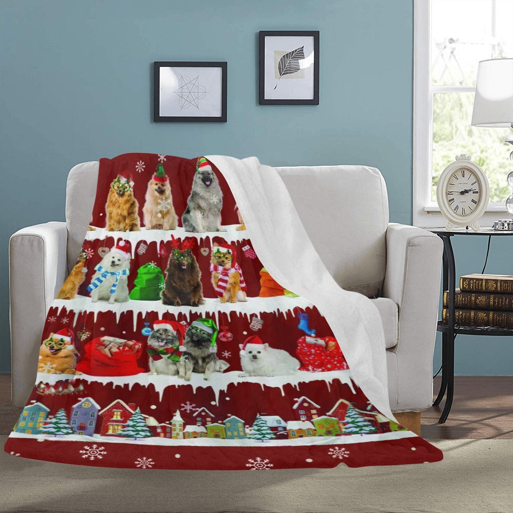 Keeshond fleece blanket, product image 3