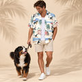 Men's Bernese Mountain Dog Hawaiian shirt – front view