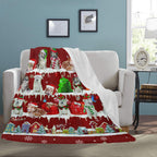 Aidi dog breed fleece blanket, product image 3 of 4