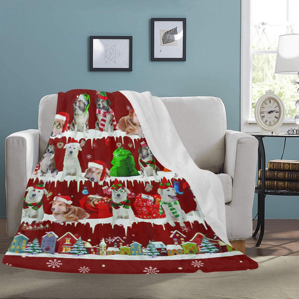 Aidi dog breed fleece blanket, product image 3 of 4