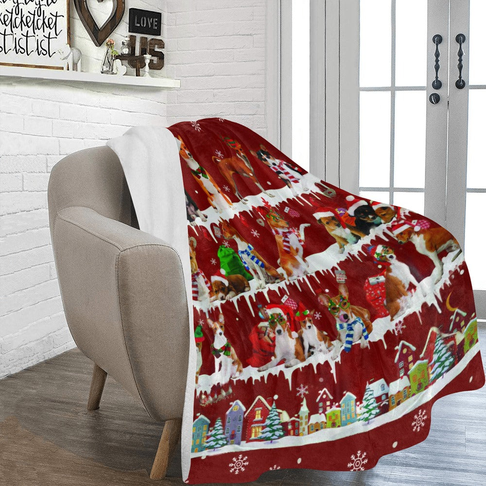 Basenji dog breed fleece blanket, product image 2 of 4