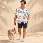 Icelandic Sheepdog Hawaiian Shirt