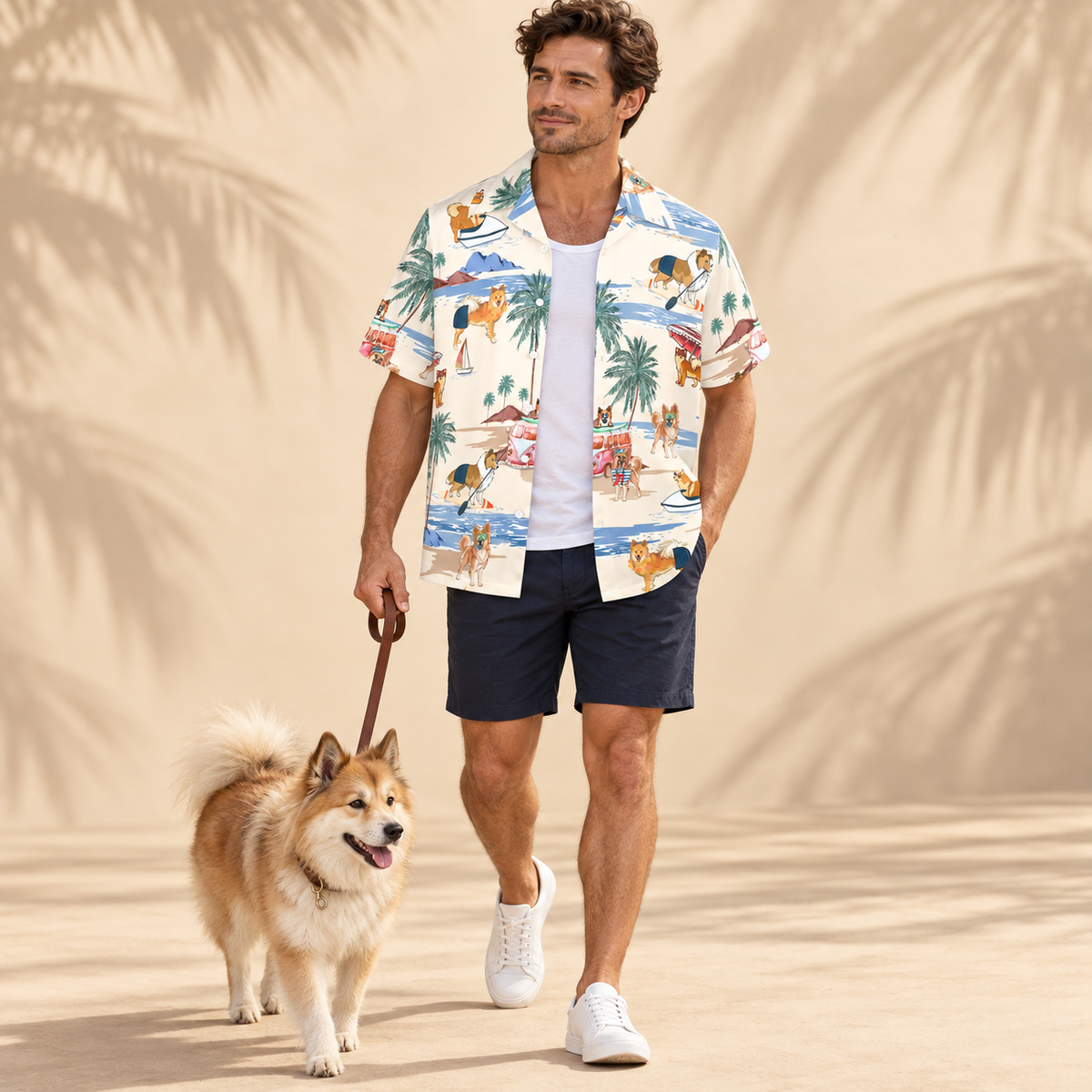 Icelandic Sheepdog Hawaiian Shirt