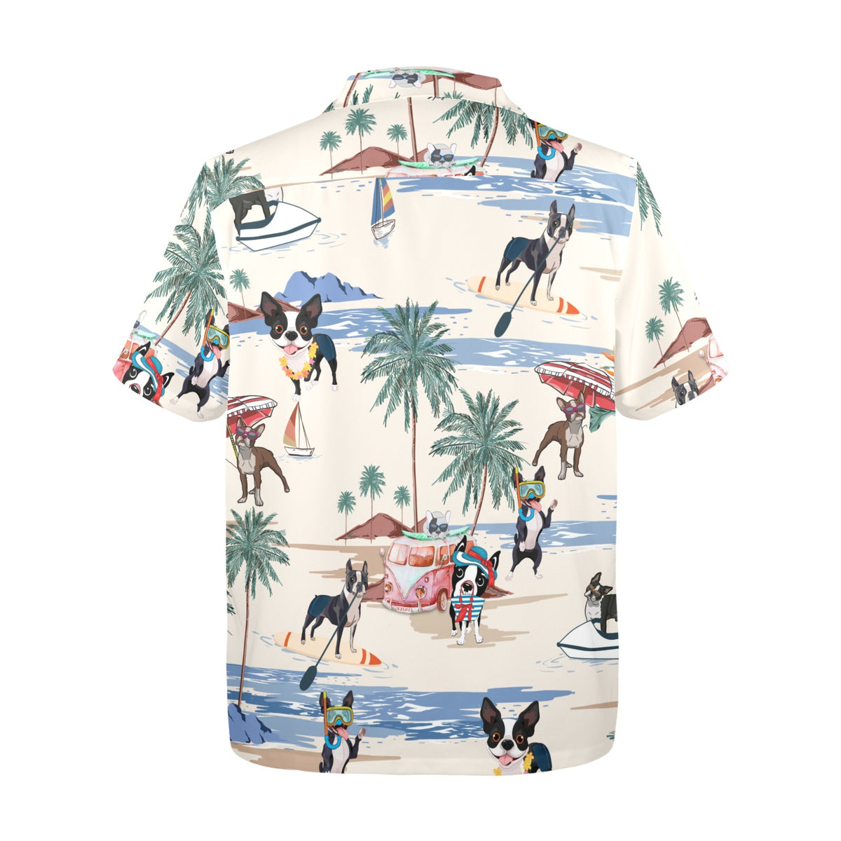 Cabana Club Boston Terrier Hawaiian shirt