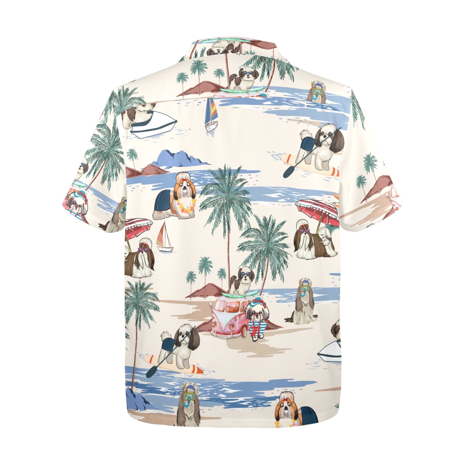 Tropical Shih Tzu shirt for dog owners