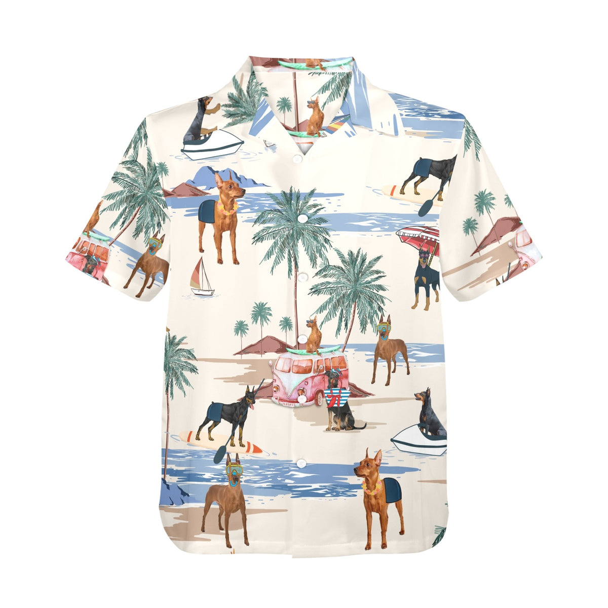 Tropical German Pinscher shirt for dog owners
