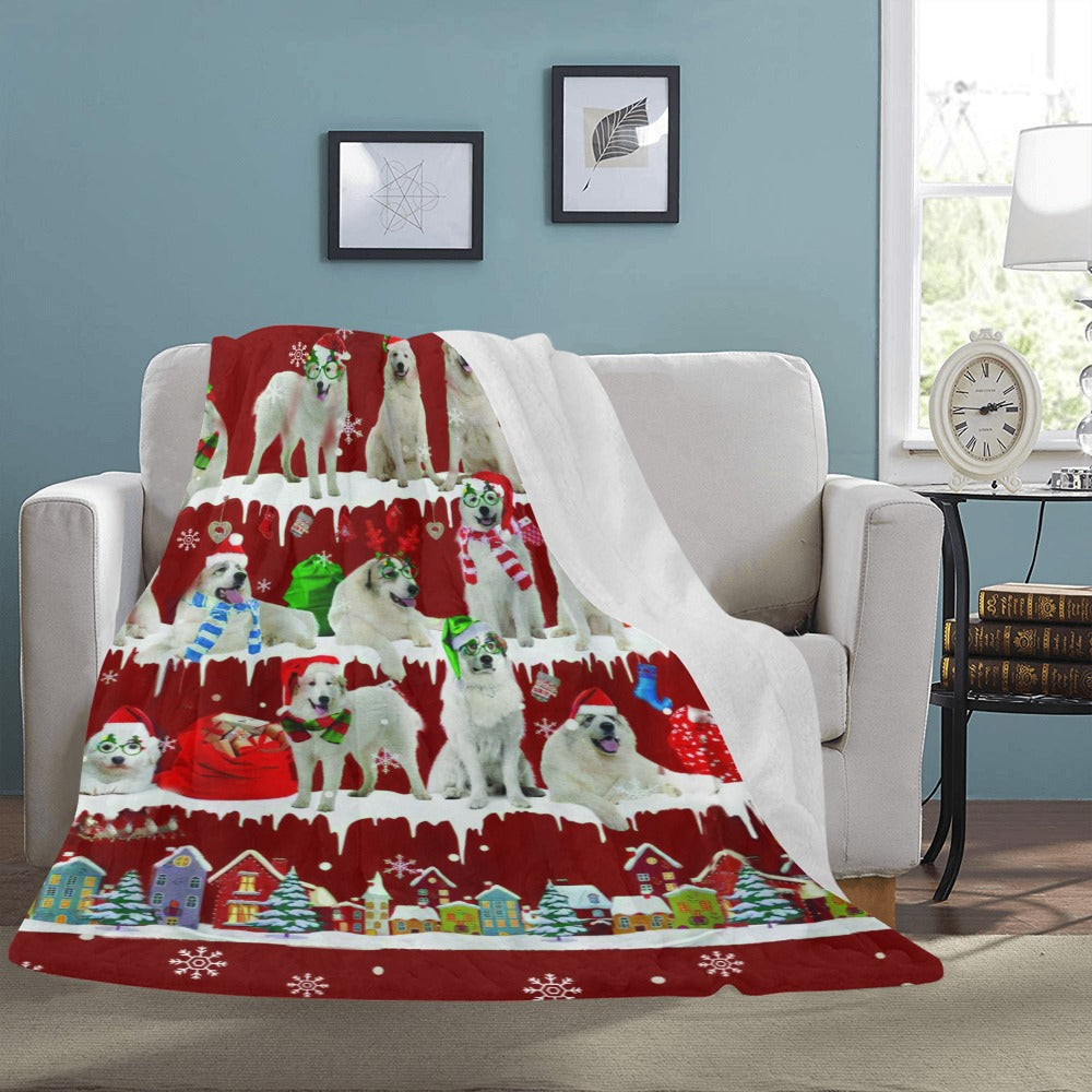 Great Pyrenees fleece blanket, product image 3