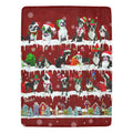 Boston Terrier Christmas fleece blanket, product image 1 of 4