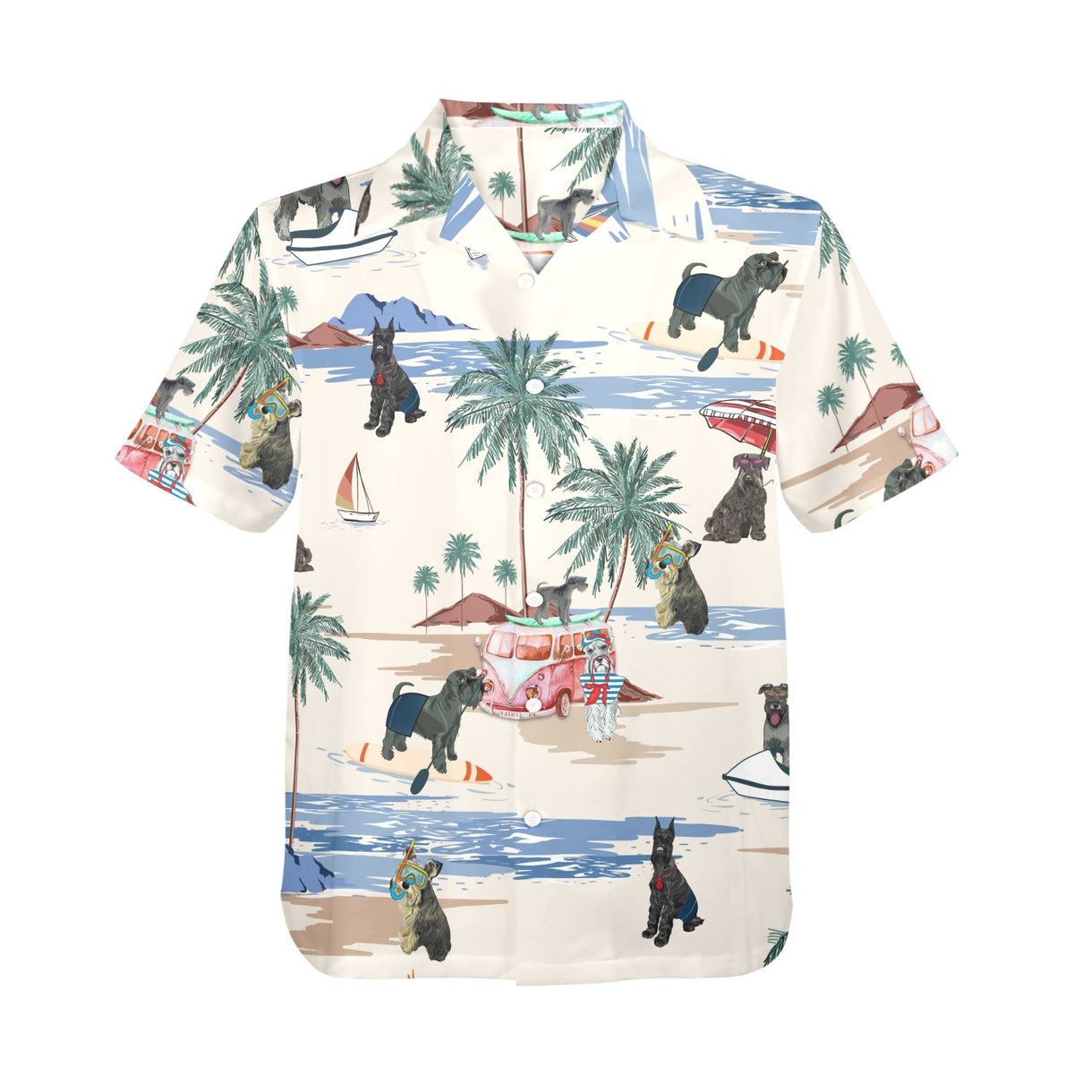 Tropical Standard Schnauzer shirt for dog owners