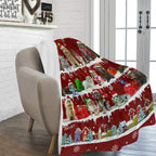 Aussiedoodle dog breed fleece blanket, product image 2 of 4