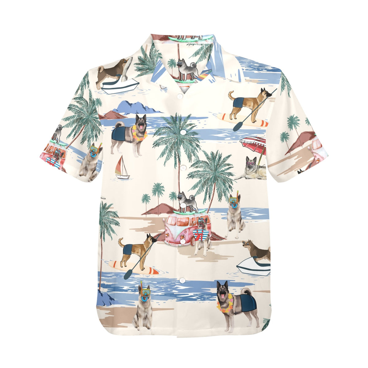 Tropical Norwegian Elkhound shirt for dog owners