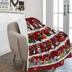 Boston Terrier Christmas fleece blanket, product image 2 of 4