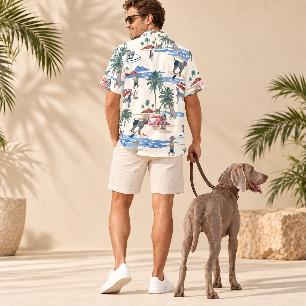 Weimaraner Hawaiian Shirt