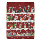 Chihuahua Christmas fleece blanket, product image 1 of 4