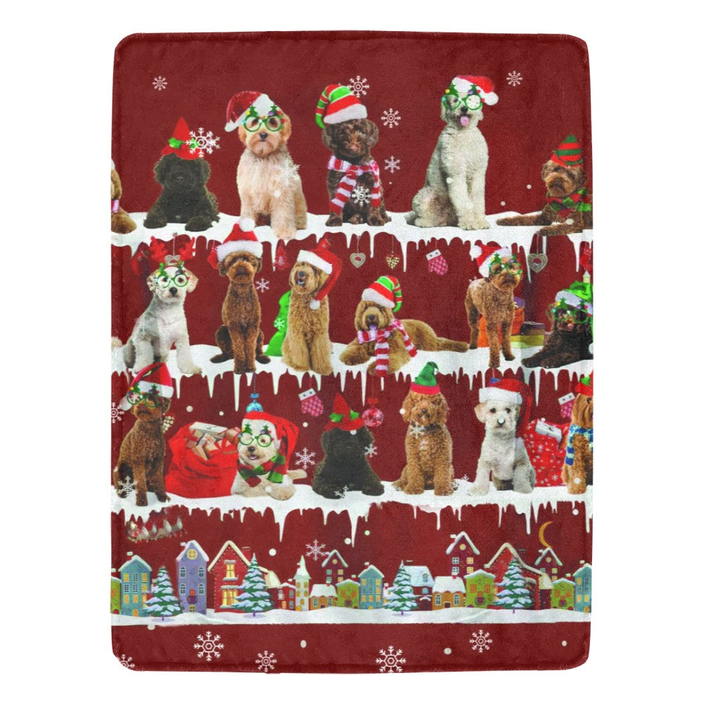 Labradoodle fleece blanket, product image 1
