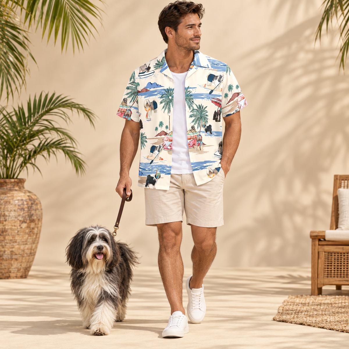 Tibetan Terrier Hawaiian Shirt
