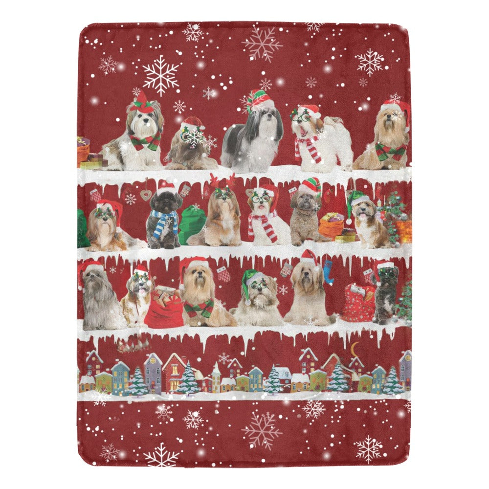Lhasa Apso fleece blanket, product image 1