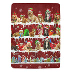 Cockapoo Santa Paws fleece blanket image 1 of 4