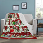 Bearded Collie dog breed fleece blanket, product image 3 of 4