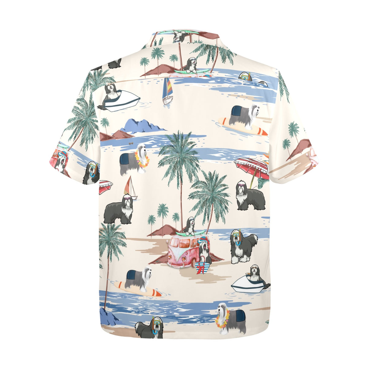 Bearded Collie Hawaiian Shirt