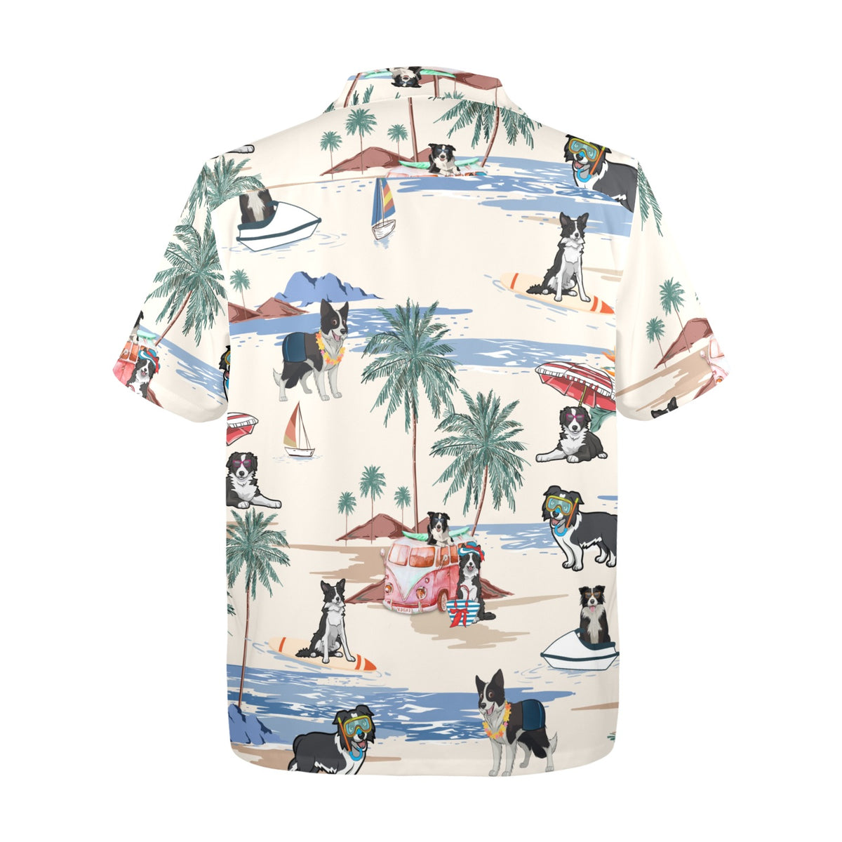 Cabana Club Border Collie Hawaiian shirt