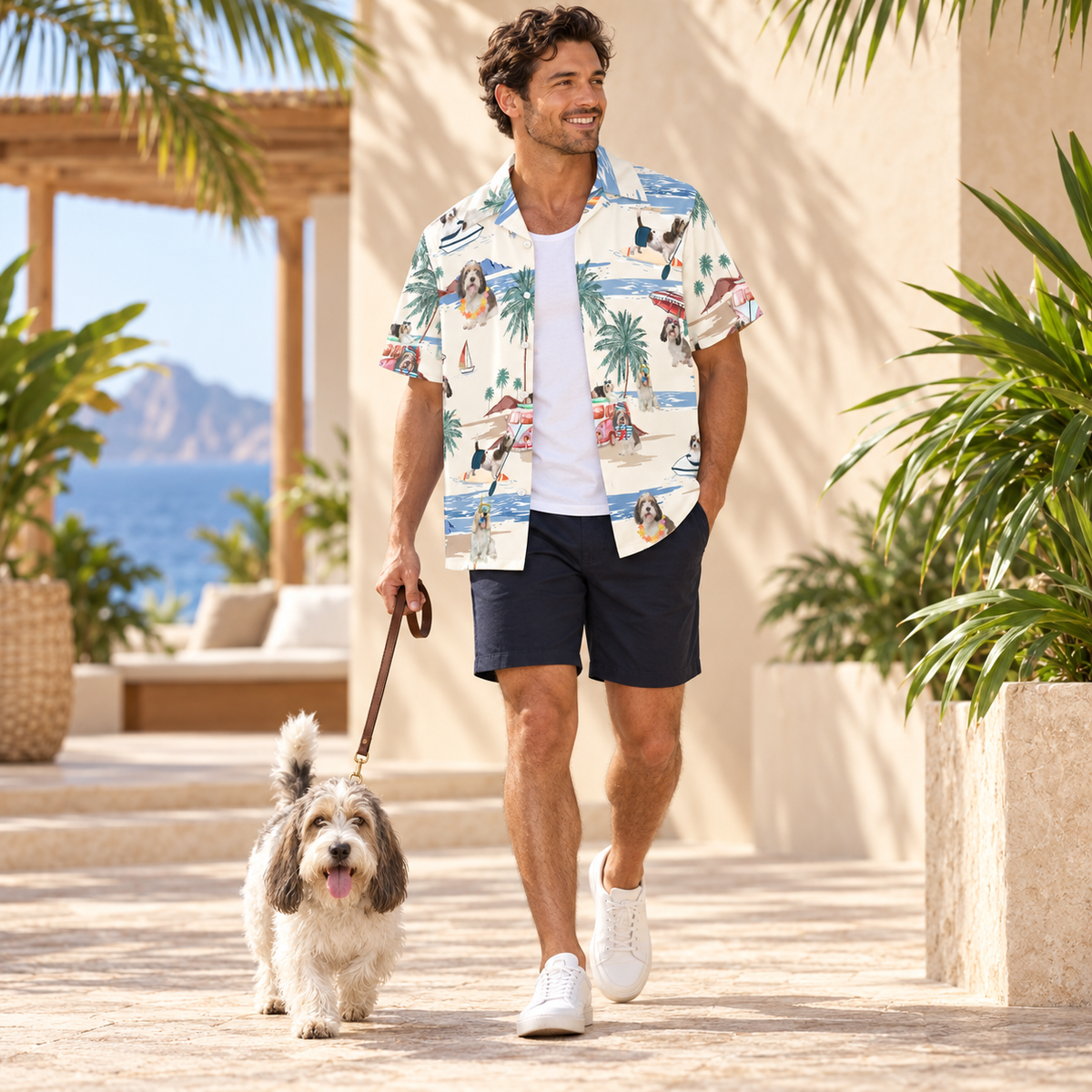 Petit Basset Griffon Vendeen Hawaiian Shirt