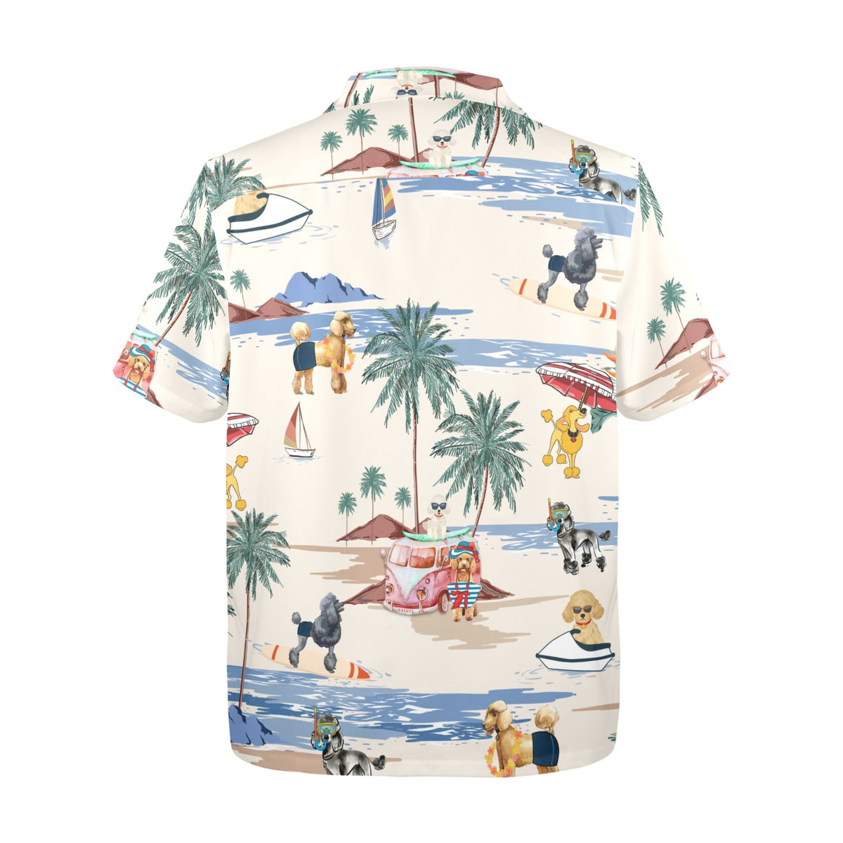 Tropical Poodle shirt for dog owners