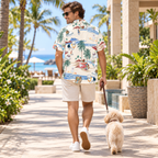 Maltipoo Hawaiian Shirt