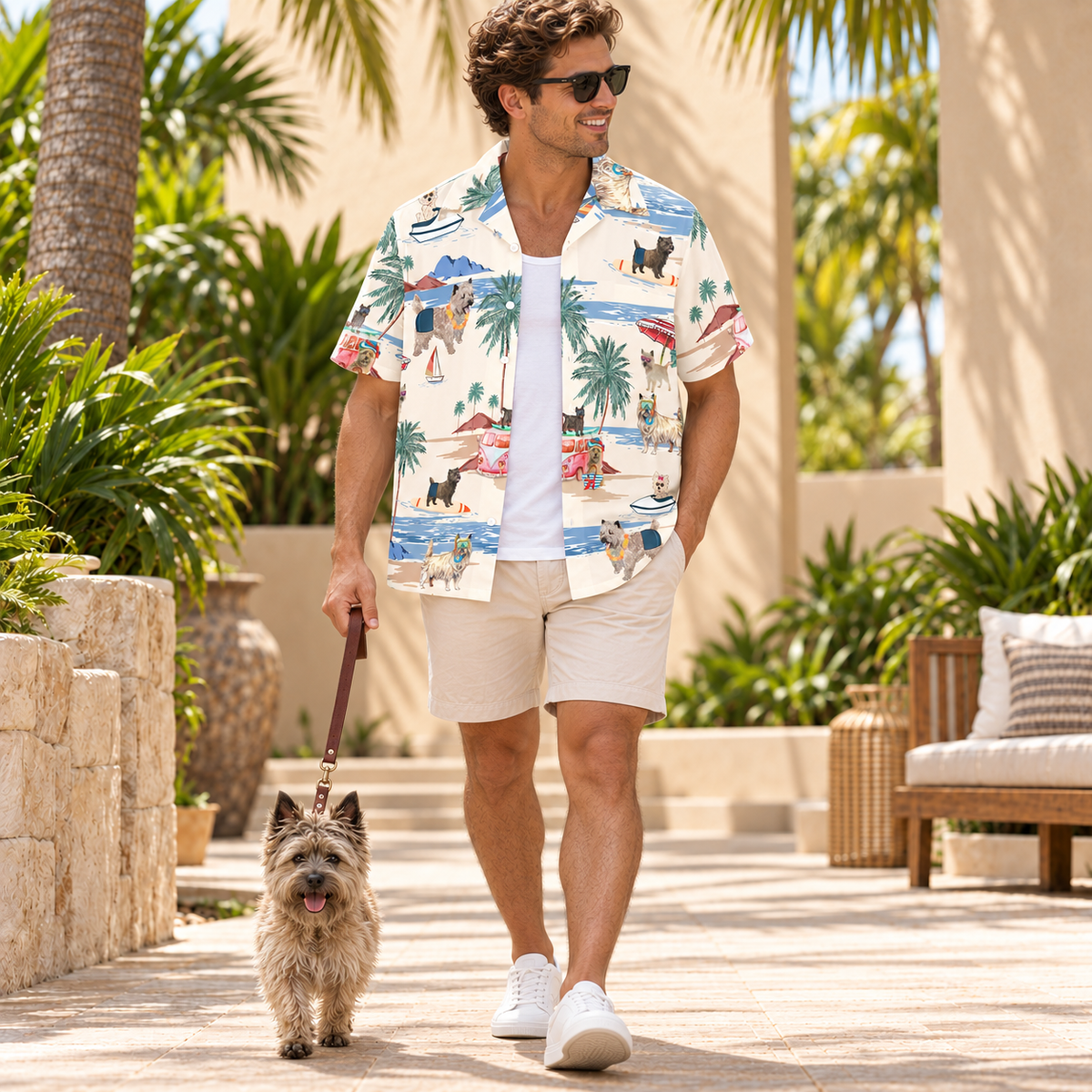 Cairn Terrier Hawaiian Shirt