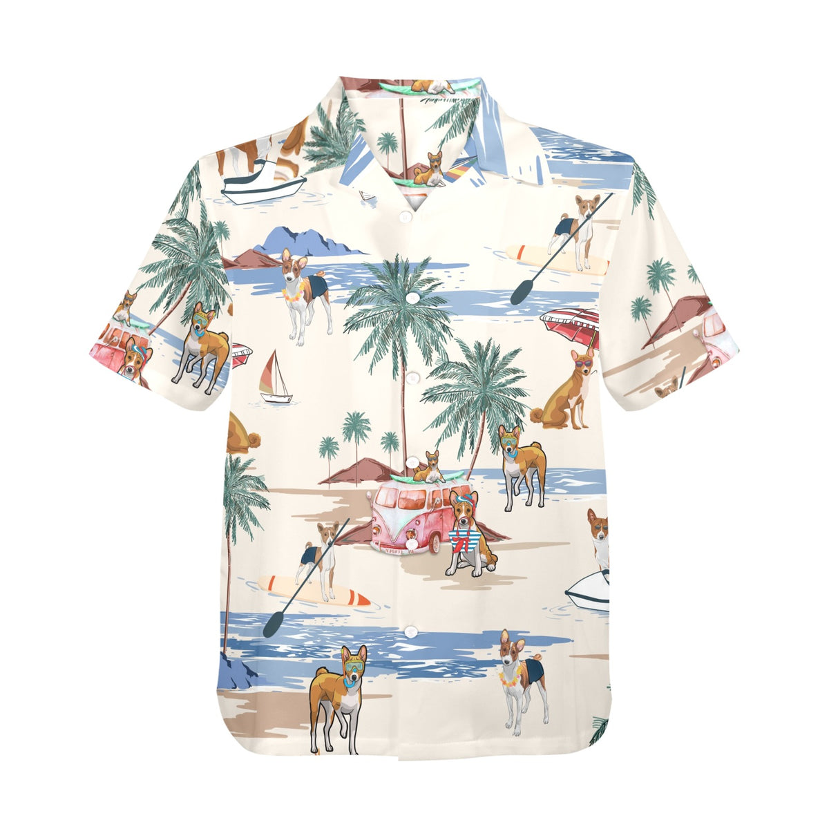 Tropical Basenji shirt for dog owners